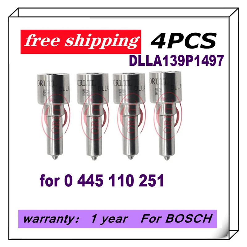 

DLLA139P1497 DLLA 139 P 1497 Diesel Common Rail Nozzle 0433171923 for Bosch 0445110251 0 445 110 251