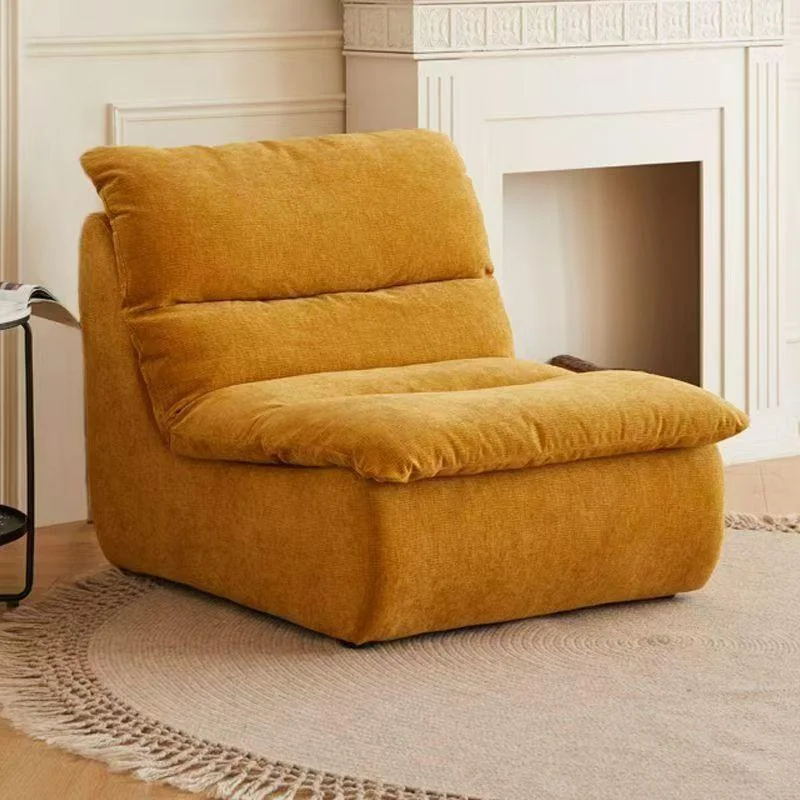 Curved Sofa For Living Room Lazy Sofa Chair Couch Sofas Tablets Rattan Furniture Home Decor Upholstered Armchair Bed Armchairs