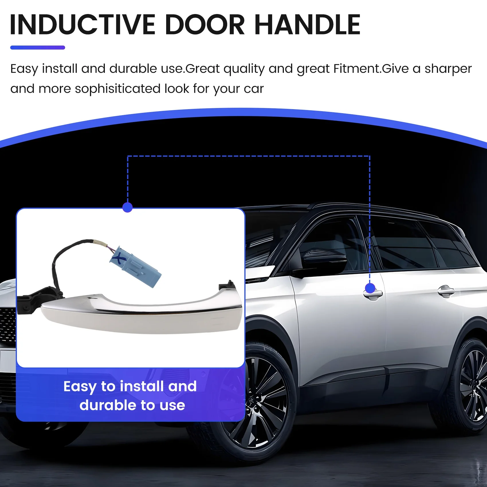 

Exterior Door Handles For 508 4008 5008 Citroen C5 C6 Inductive Door Handle