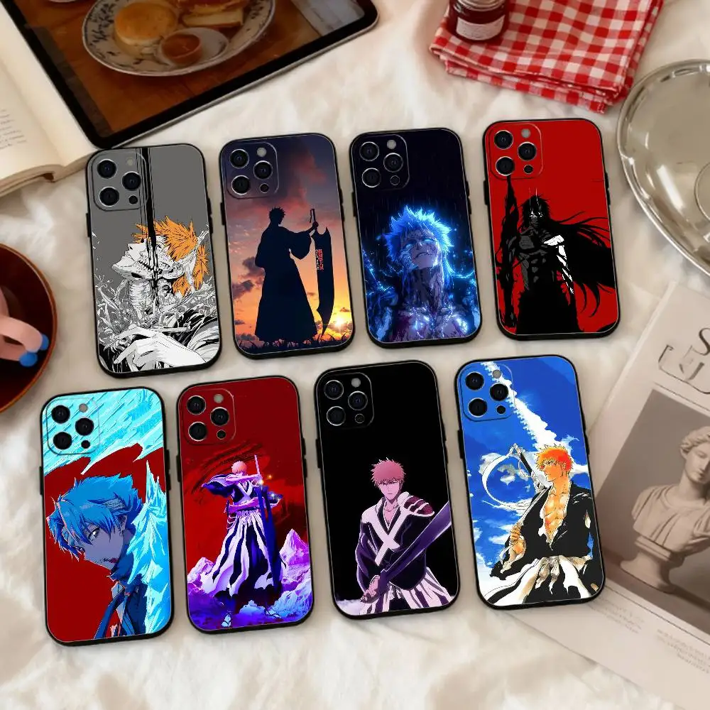 

I-Ichigo K-Kurosaki Bleach Phone Case Silicone Soft For IPhone 17 16 15 14 13 12 11 X XR Plus Pro Max Plus