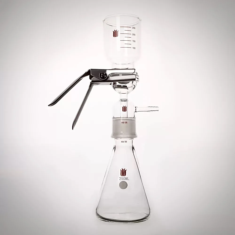 

250mL-2000mL Mobile Phase Filter With Sand Core Flange 47mm, Without Filter Membrane, Filter Bottle , SYNTHWARE