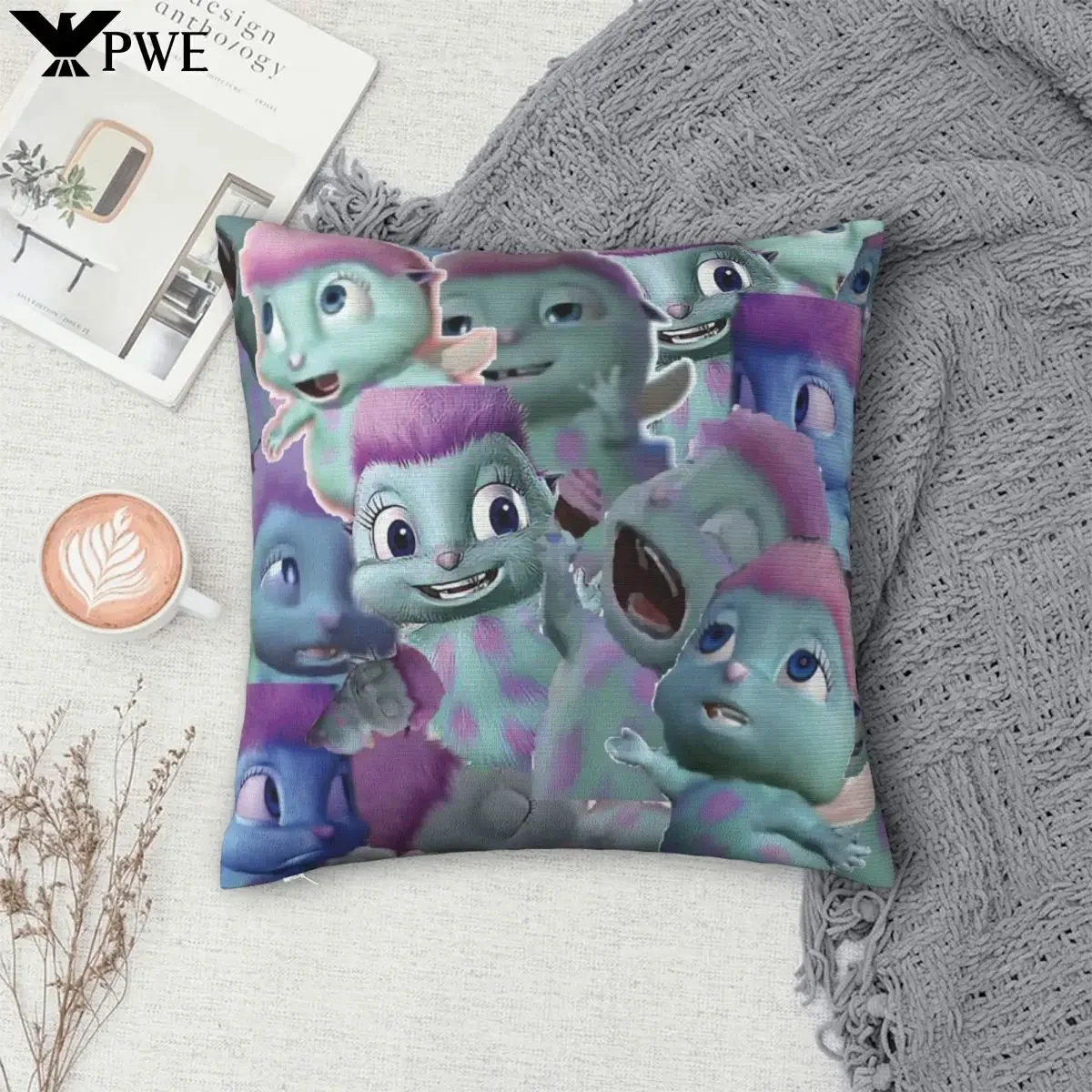 Bibble Collage Pillowcase Polyester Pillows Cover Cushion Comfort Throw Pillow Sofa Decorative Cushions Used for Home Bedroom