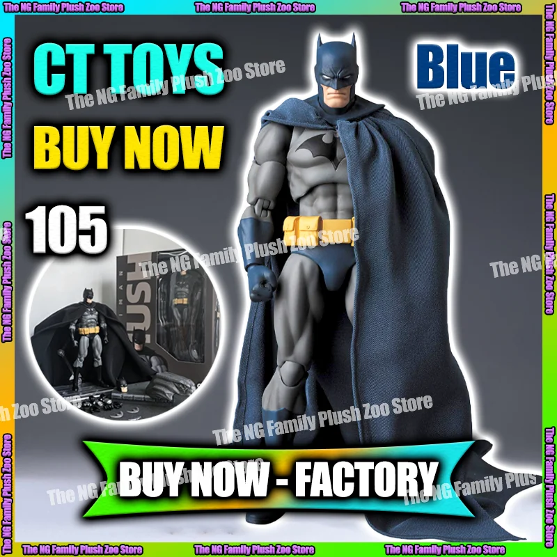 

Новые горячие игрушки CT Batman Blue Hush Version Mafex 105 Bat Man Black Version Dc Аниме Фигурка Модель Статуя Подарки Игрушки