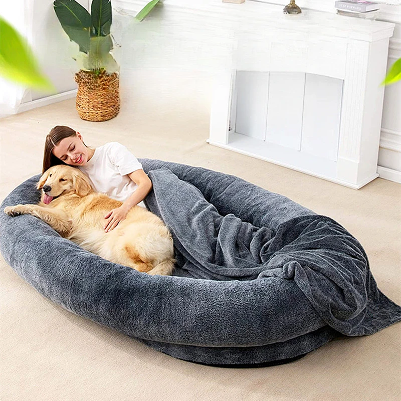 Hund Lazy Pillows Sitzsack Lagerung Waschbar Riesige Haarige Bequeme Schlafmaschine Flauschige Sofa Puffs Füllung Boden Canape Salon Möbel Hause