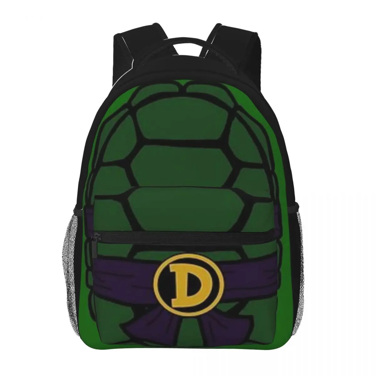 Ninja tartaruga donnie saco de escola mochila para adolescente das mulheres dos homens crianças mochila à prova dwaterproof água 16 polegada