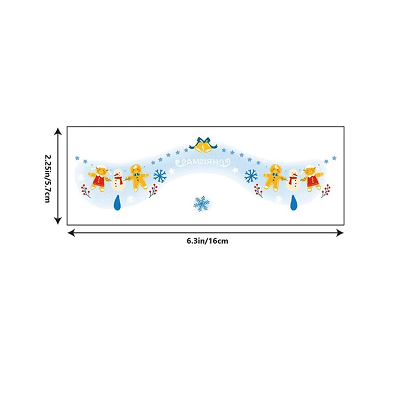 PET لطيف عيد الميلاد ثلج الوجه ملصق ركن عيون المؤقتة هيئة الفن الوشم ذاتية اللصق الحلو الملونة اكسسوارات الحفلات
