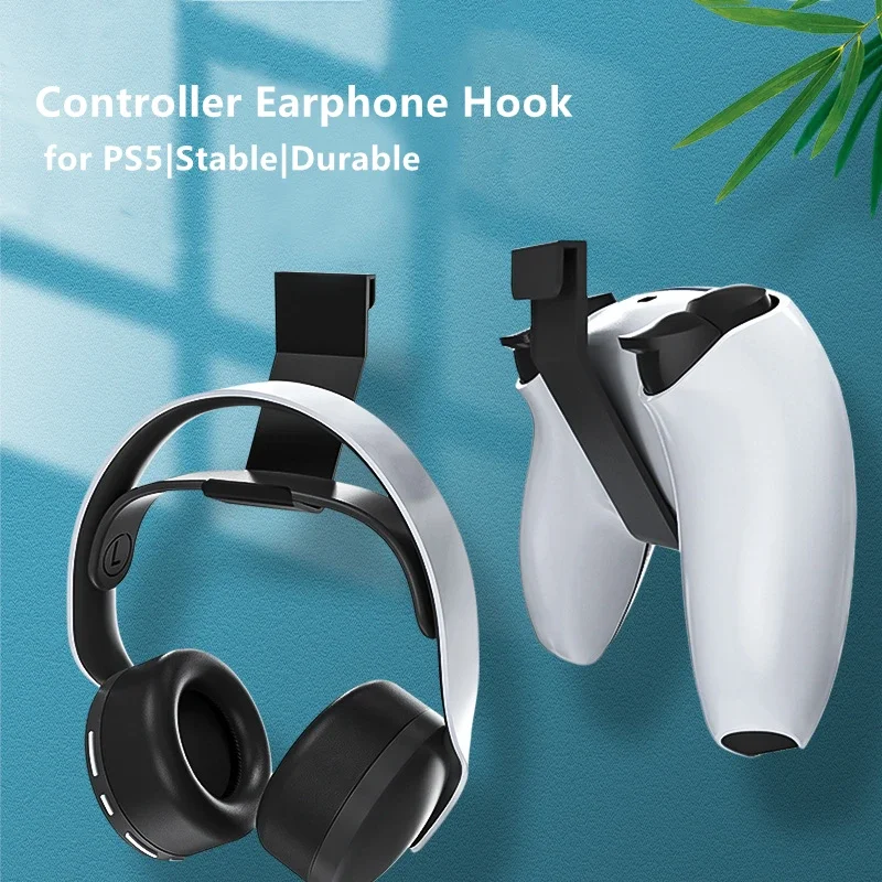 

2 Stuks Controller Headset Opknoping Hanger Voor Ps5/Ps5 Slanke Digitale Schijf Console Koptelefoon Haak Accessoires Voor Playst