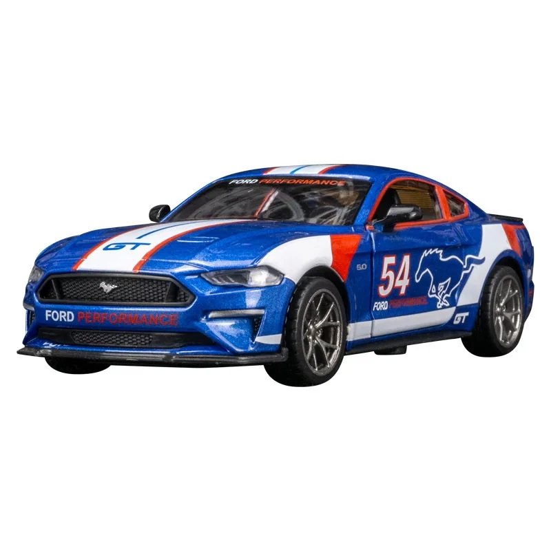 جديد محاكاة موستانج Gt لاتيه سبيكة سيارة نموذج قوة العودة الصوت والضوء سيارة رياضية للأطفال سيارات لعبة سيارة الديكور هدية