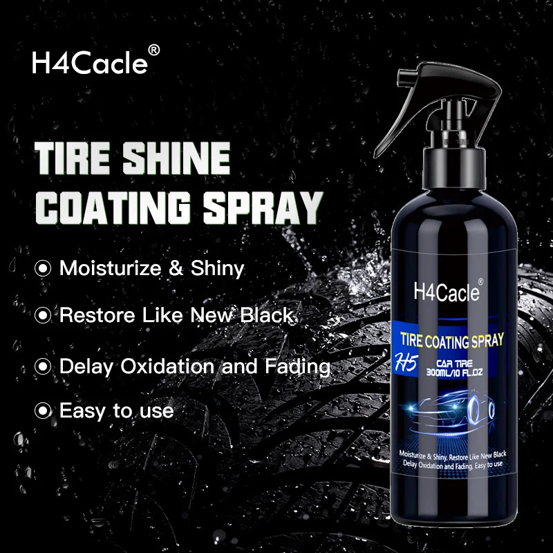 H5 Car Tire Wax Tire Brightener Blackening Durable Tire Coating Agent Cleaning and Maintenance Anti-aging Polish tyre polish