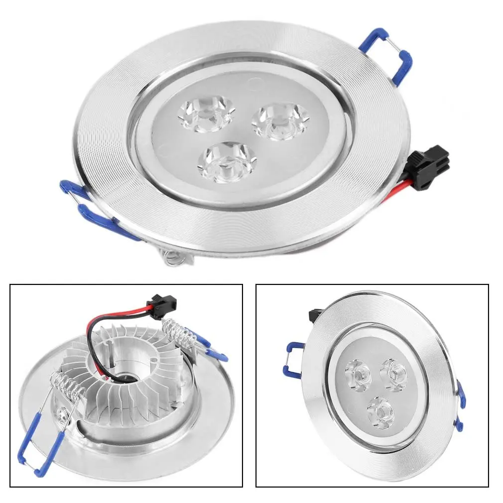 Nowa o mocy 3 W LED zoptymalizowaną konstrukcją wpuszczana lampa sufitowa typu Downlight lampa punktowa żarówka światło ze sterownikiem oświetlenie antykorozyjne i antykorozyjne