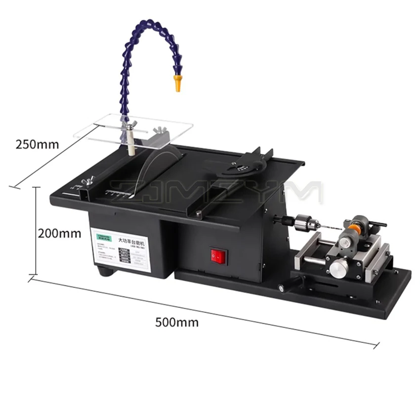 1850W Mini Table Saw Multifunction Jade Grinding and Cutting Desktop Polishing Machine Table Grinding Carved Polishing Jade Tool