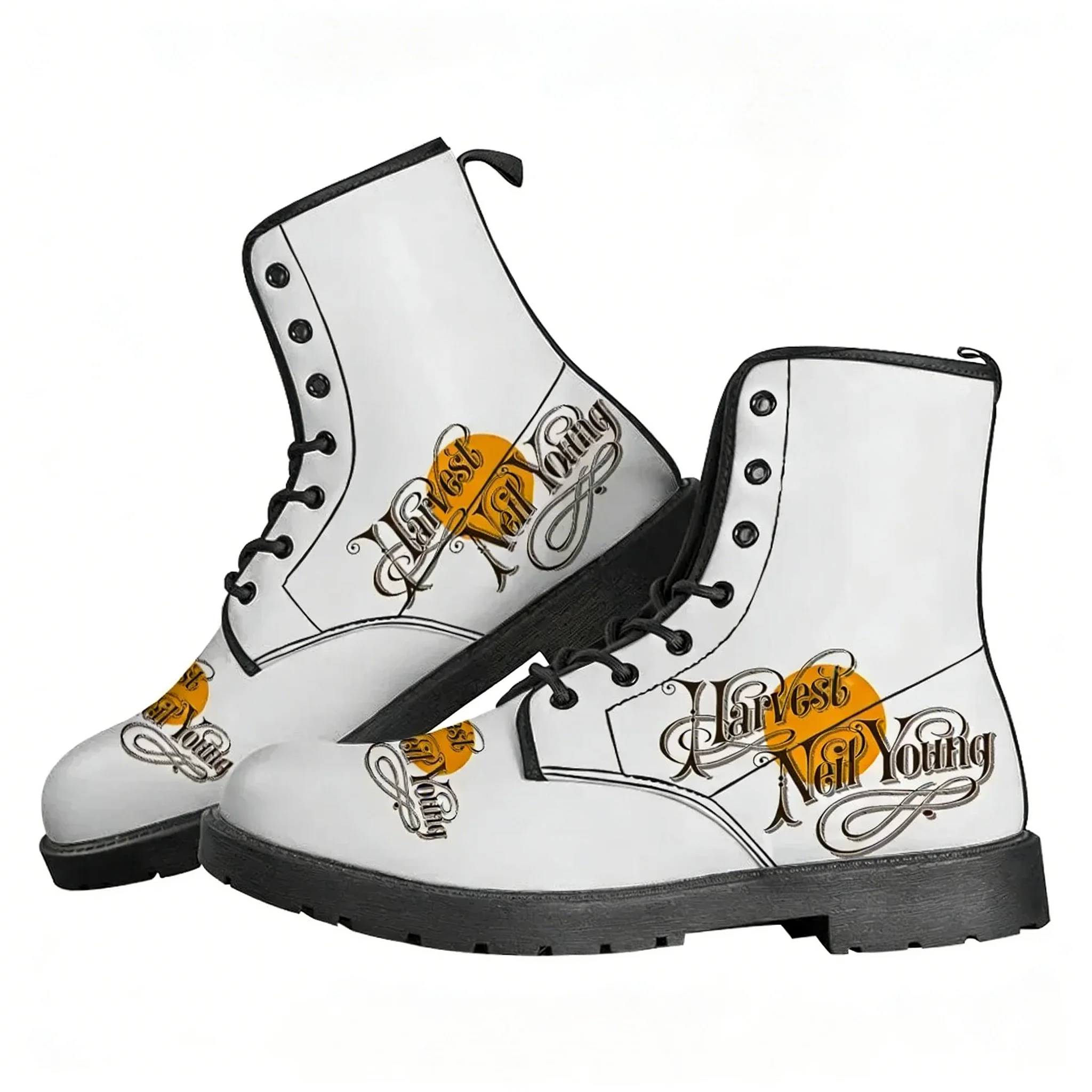 

Neil Young Boots Mens Womens Teenager Shoes Casual Boot Outdoor Light High Quality Couple Print on Demand Customize Shoe