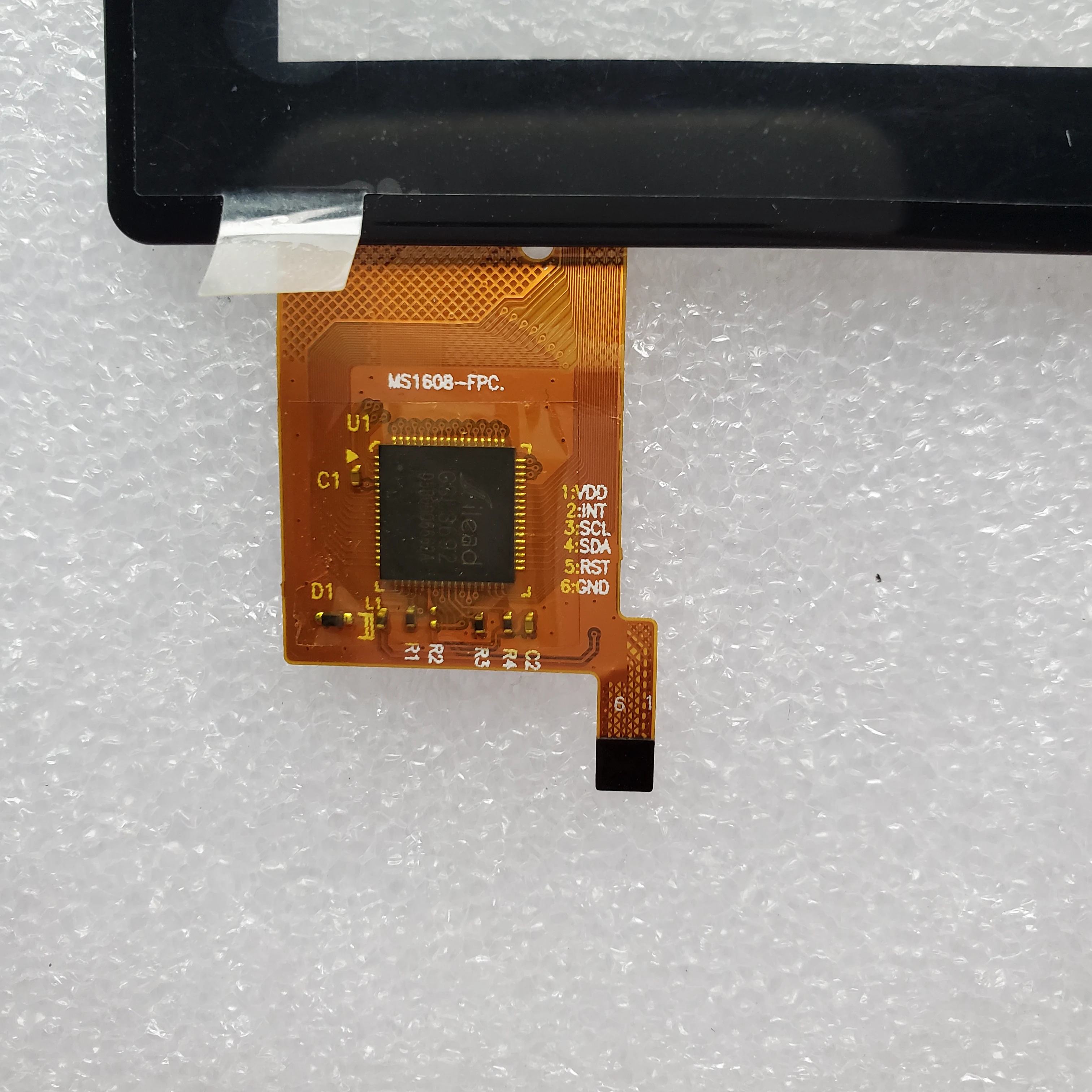 Black 10.1inch Tablet PC Capacitive Touch Screen Digitizer Sensor External Glass Panel P/N MS1608-FPC