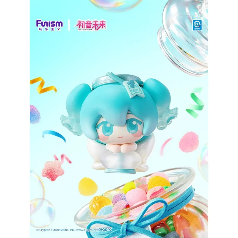 Funism Hatsune Miku Serie Temática de Dulces de Frutas, Juguetes de Caja Sorpresa, Lindas Figuras de Anime, Muñecos, Regalos, Adornos Coleccionables