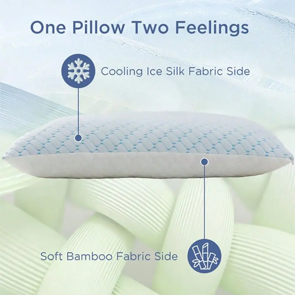 Free Shipping,Pillows For Sleeping(2-Pack),Cooling Luxury Hotel Pillows Standard Size Set Of 2,Bed For Side And Back Sle