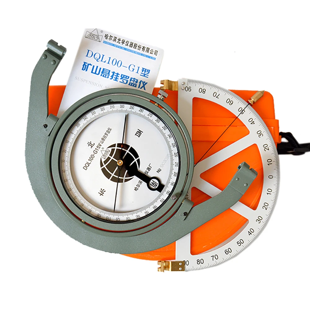 

Suspended Mining Compass Precision Plastic Gradiometer Antimagnetic Mine Hanging Compass With Tilt Gauge DQL100-G1