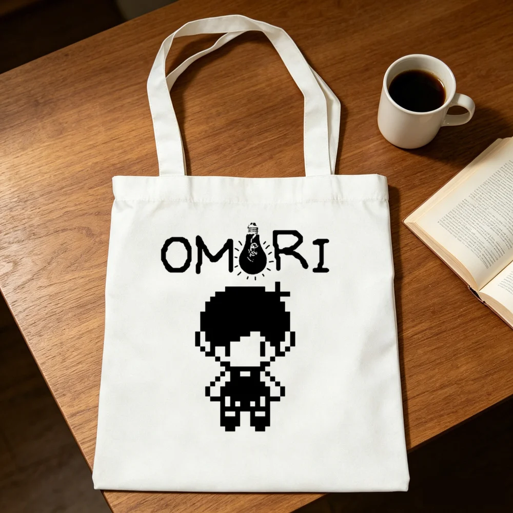Omori tote bag foldable torba na zakupy shoulder  shopper y2k woman
