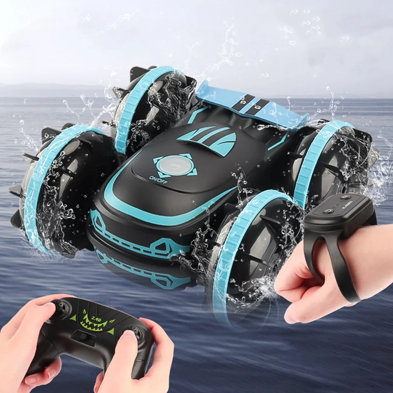 Amphibious Remote Control Auto Car 2.4G Special Vehicle Gesture Sensor Driving RC Car Toys For Kids