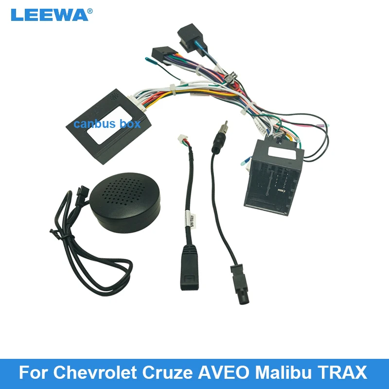 LEEWA – faisceau de câbles Audio Radio 16 broches pour voiture, pour Chevrolet Cruze AVEO Malibu TRAX, adaptateur de fil d'installation stéréo