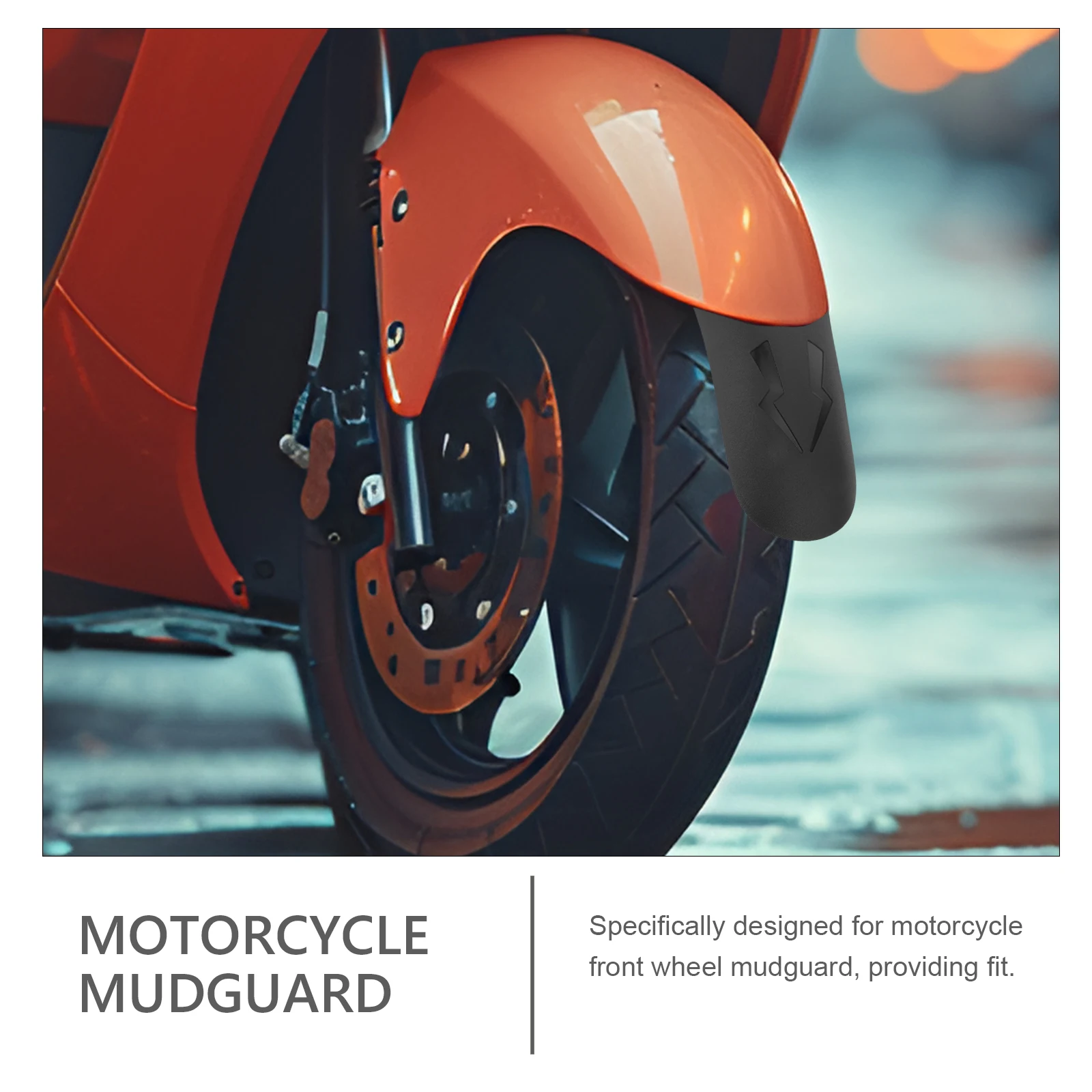 

Motorcycle Front Mudguard Stable Material Mudproof Splash Guard Front Wheel Mud Guard Easy Installation Motorcycle Mud Flap
