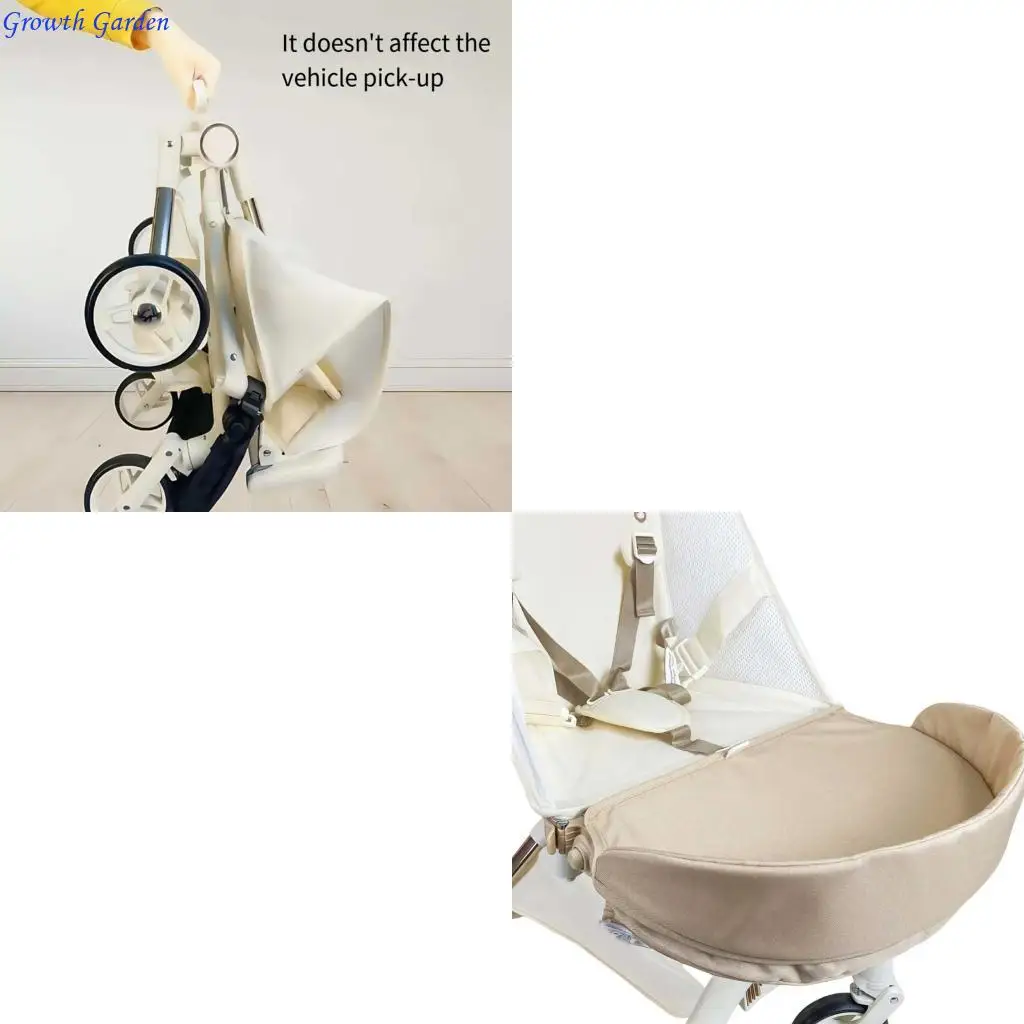 

Reinforced Strollers Footrest Expansion Convertible Armrest Secure Installation E65D