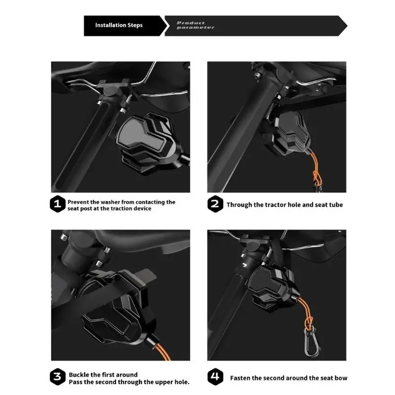 

652F Child Bike Towing Strap with Safety Disconnects Reinforced 100kg Capacity
