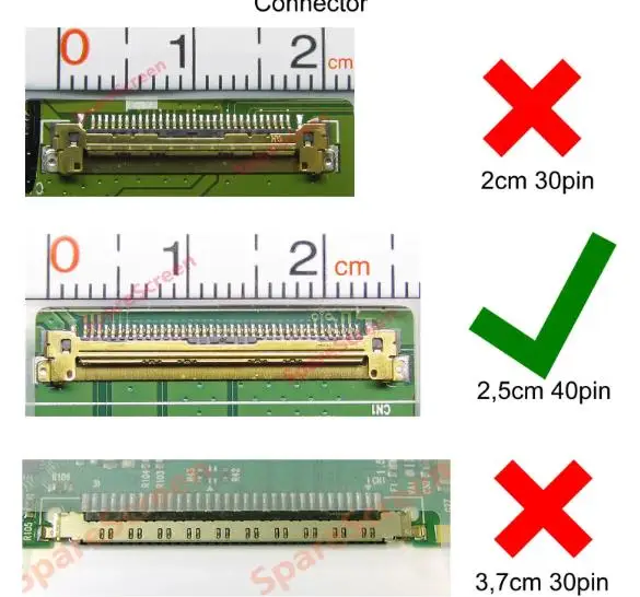 شاشة كمبيوتر محمول LCD لوحة عرض ، من من ، Fit B140RW02 V.0 ، V.1 ، V.2 ، LTN140KT03 ، LP140WD2 ، TLC1 ، * x ، 40 دبابيس