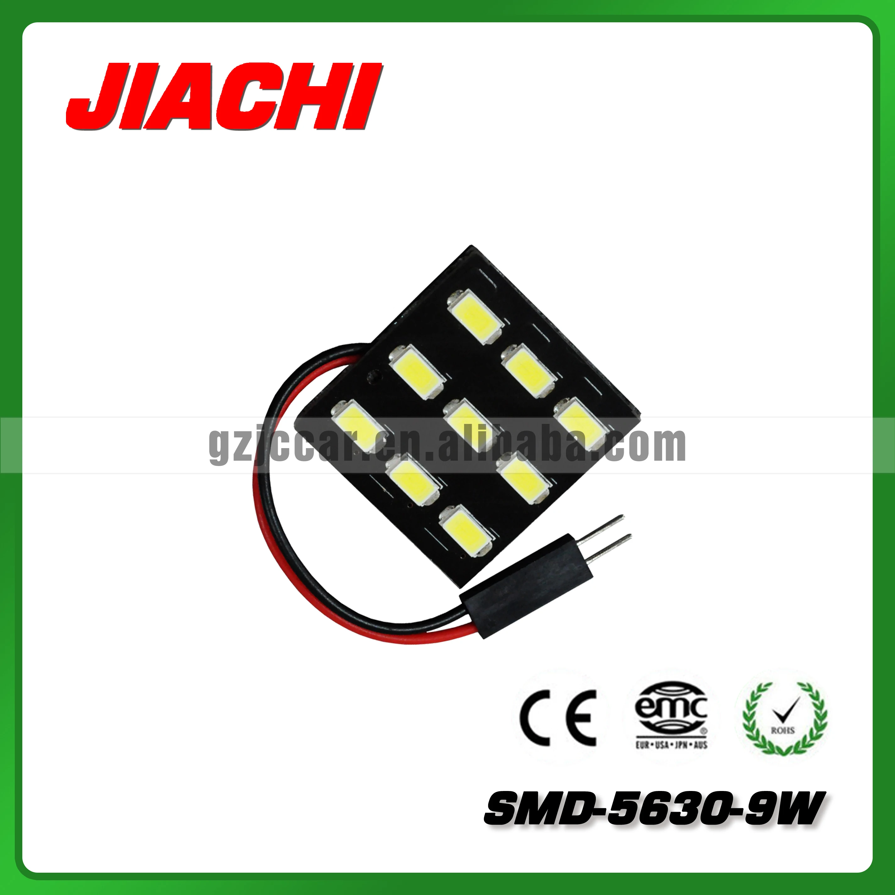 jiachi 10PCS Auto T10 Festoon 5630 24/18/15/12/9/6 SMD Panel light Super white BA9S T10 12V Car LED Reading Dome Trunk lamp bulb