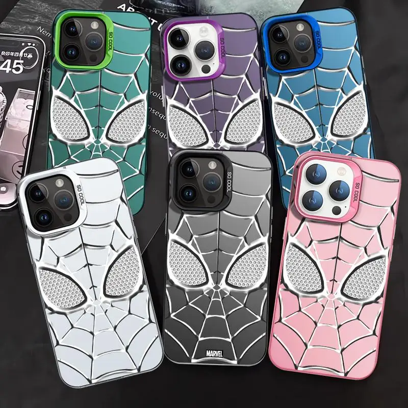 Marvel Spider Man Metal Logo Phone Case for Realme 8i 9i 10 10 Pro 4G 5G 11 Pro 12 C15 C20 C21 C21Y C31 C35 C53 C55 Soft Cover