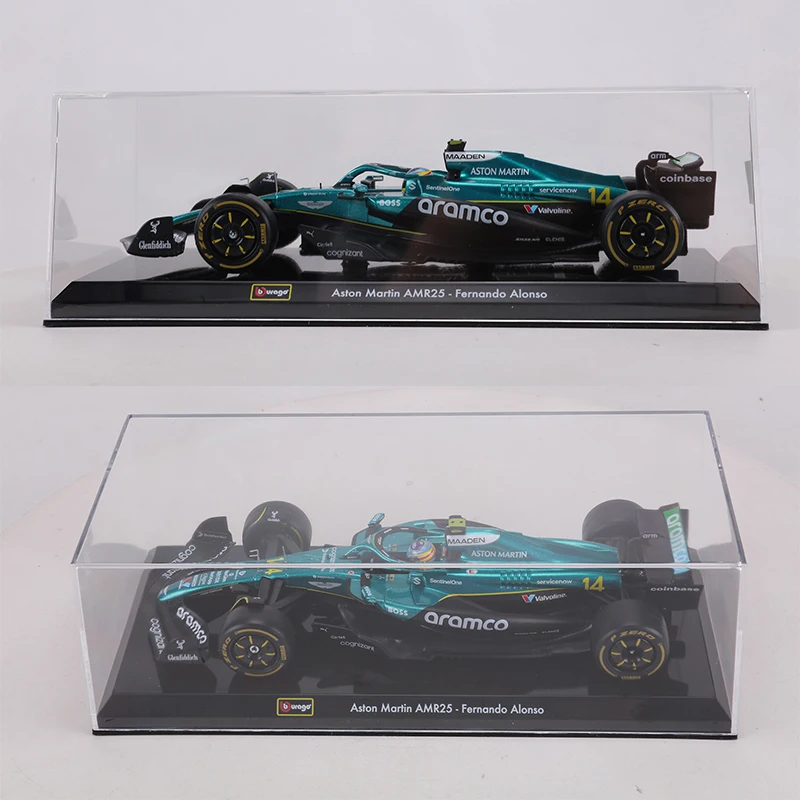 Buargo 1:24 F1 Racing Car Aston Martin AMR25 Formula ONE TEAM Alloy Model Car view 4