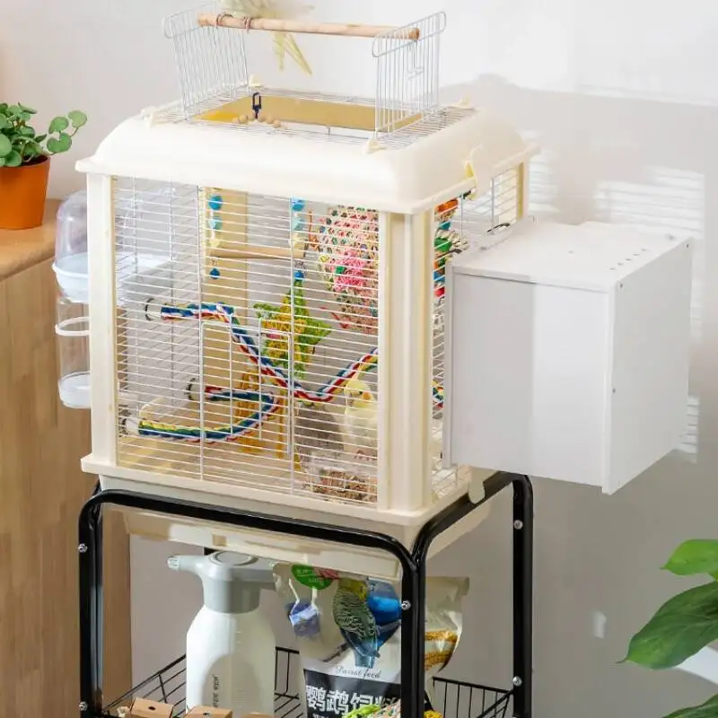 

Carrier Nest Parrot Bird Cage Rabbit Speciality Villa Shelf Courtyard Bird Cage Home Oiseaux Accessoires Pet Products RR50BC