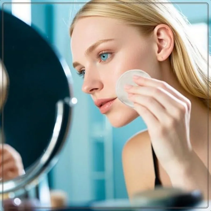 Reusable Makeup Remover Pads 7 Pcs Soft Cotton Rounds for Face with Friendly Bamboo Fiber Washable Makeup Remover Cloth for All