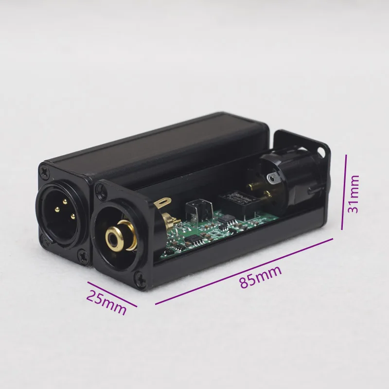 Coaxial SPDIF To AES XLR Recording 75 Ohms in To 110 Ohms for CD DAC DAT Connected To Digital Active Monitor Speakers Out