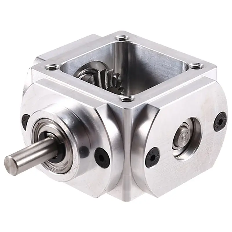 X16A 2025 NEW-2X Gearbox 90 Degree Right Angle Bevel Gear-Box With Mounting Hole 1:1 Shaft 1 Module 20 Teeth Bevel Gear C
