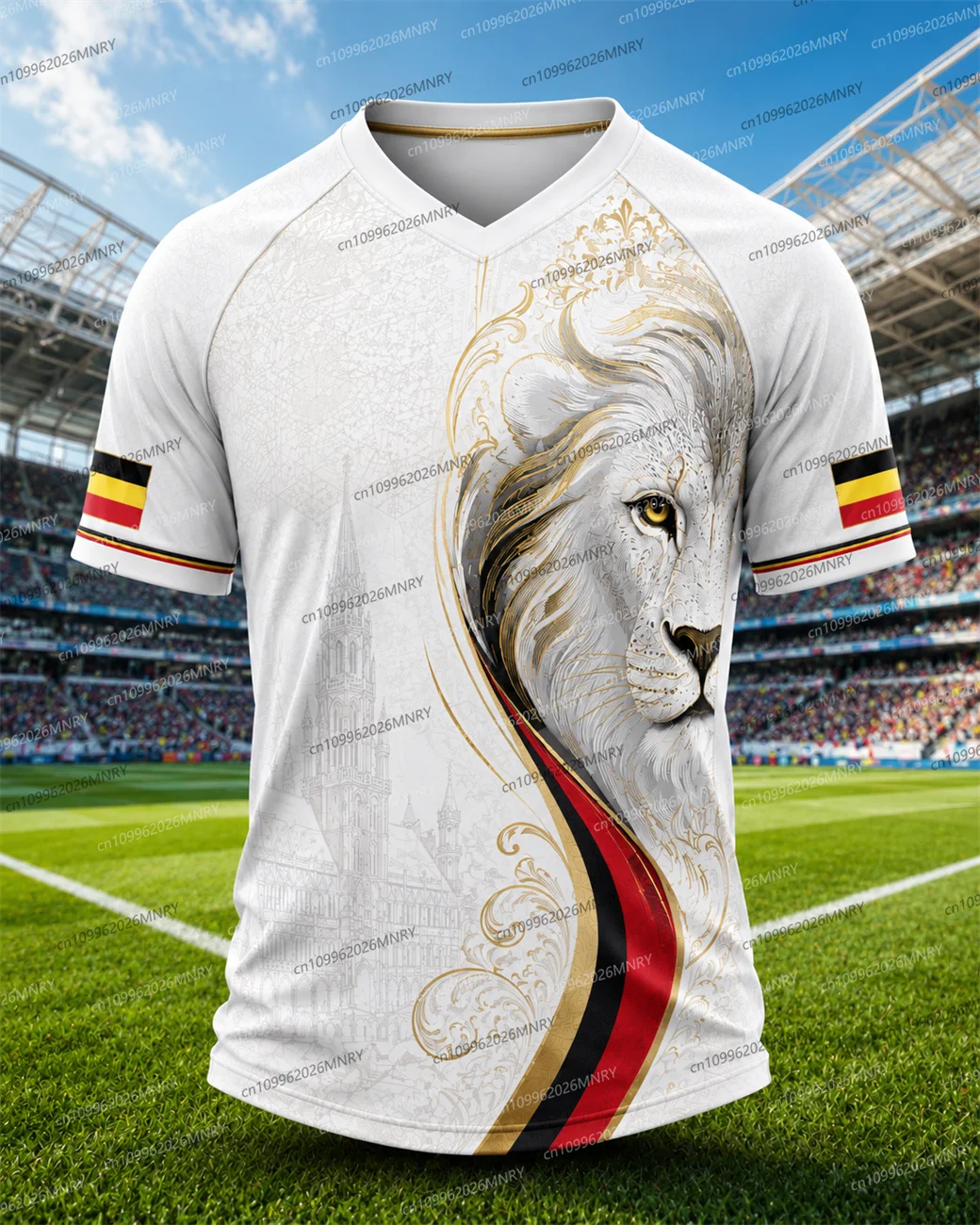 2026 Lion Belgium Jersey Men's Clothing Fan Jersey Summer Men Jersey Sports Quick Drying Training Uniforms Jersey  Women Jersey