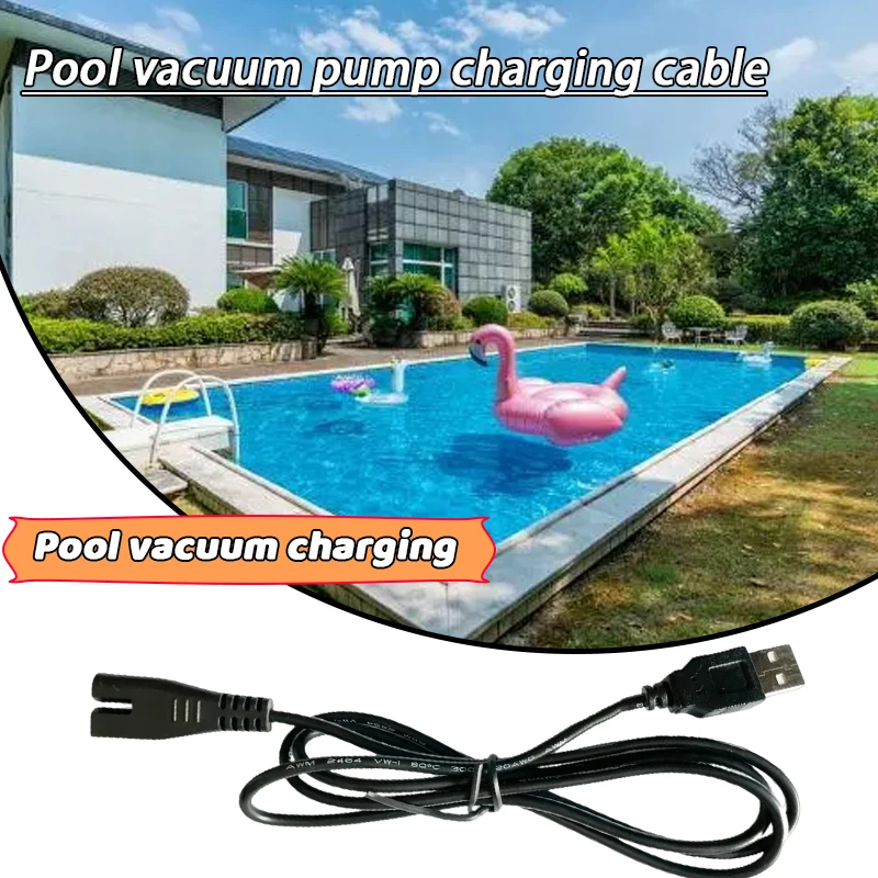 1pcs Pool Vacuum Charging USB Cable Replacement Charger Battery Life Tool Suitable For Intex/Lay-Z-Spa Camping Accessories