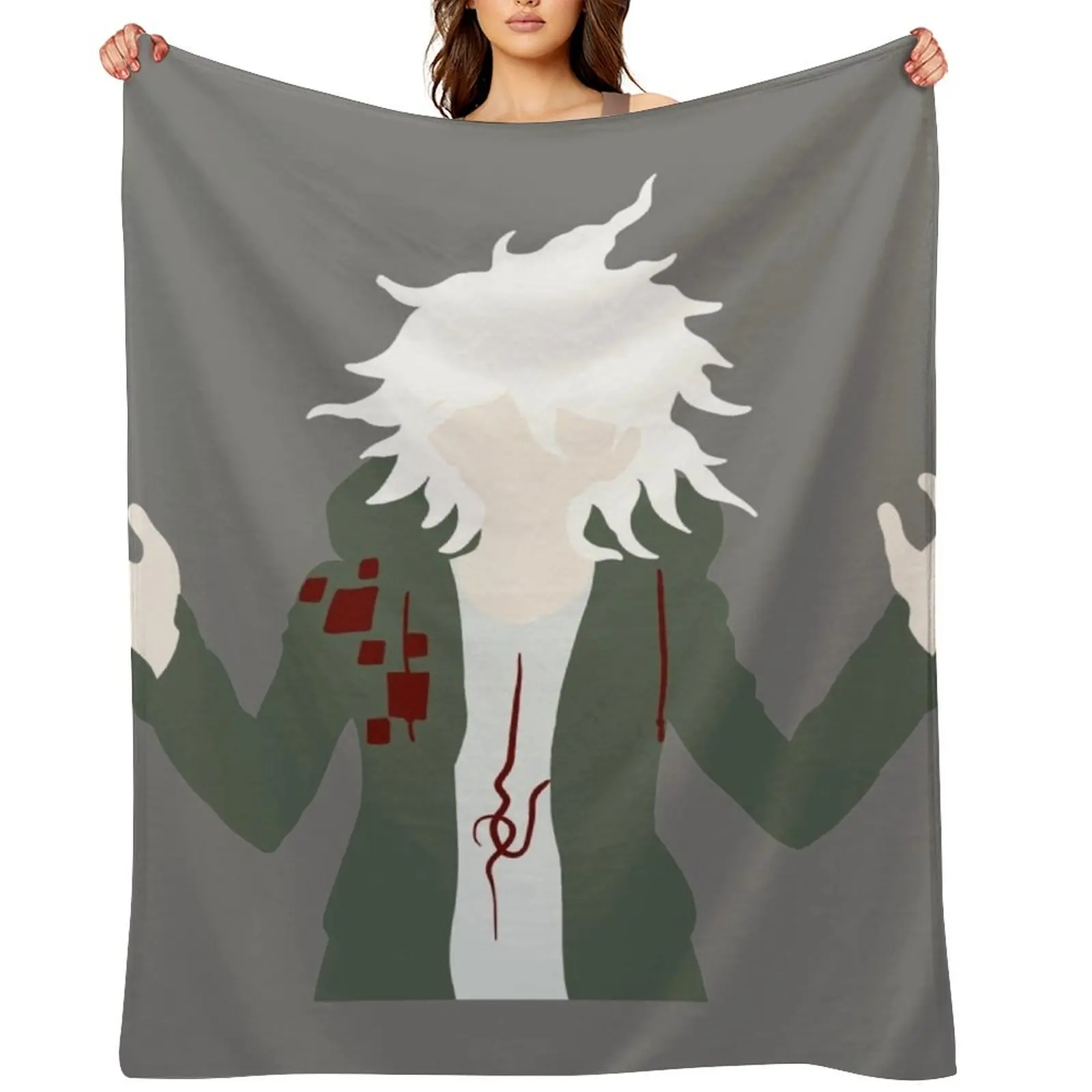 

Minimalistic Nagito Komaeda Throw Blanket blankets and throws Loose Luxury For Baby Blankets