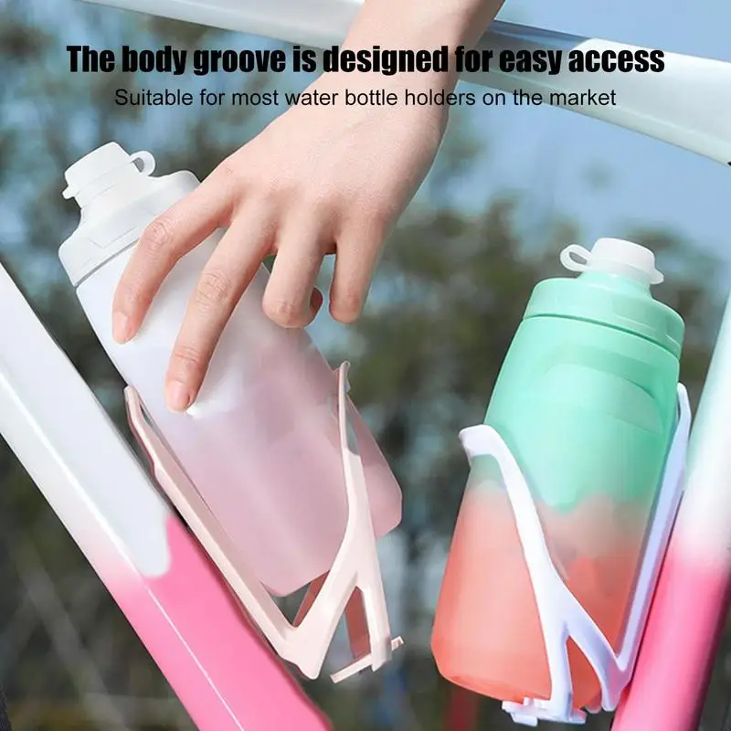 Bicycle Bottle Cycling & Sports Squeeze Bottle Biking Bottle 620ml Easy Squeeze Bottle Sports Squeeze Lightweight Gradient Color