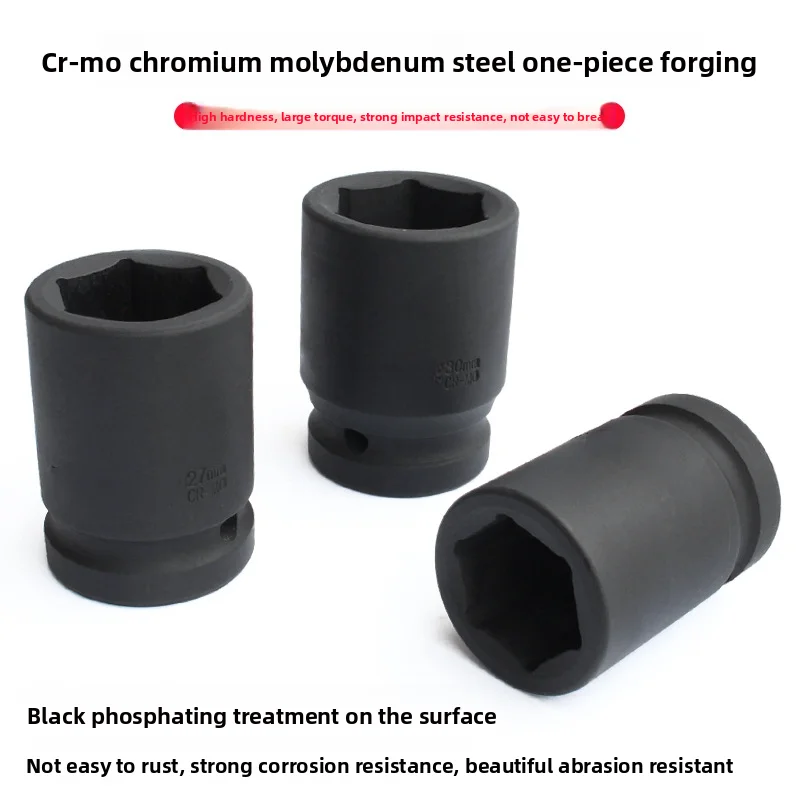 Heavy-Duty Air Impact Socket 3/4 Series Pneumatic Socket Wrench Hexagonal Socket Tire 17-41mm