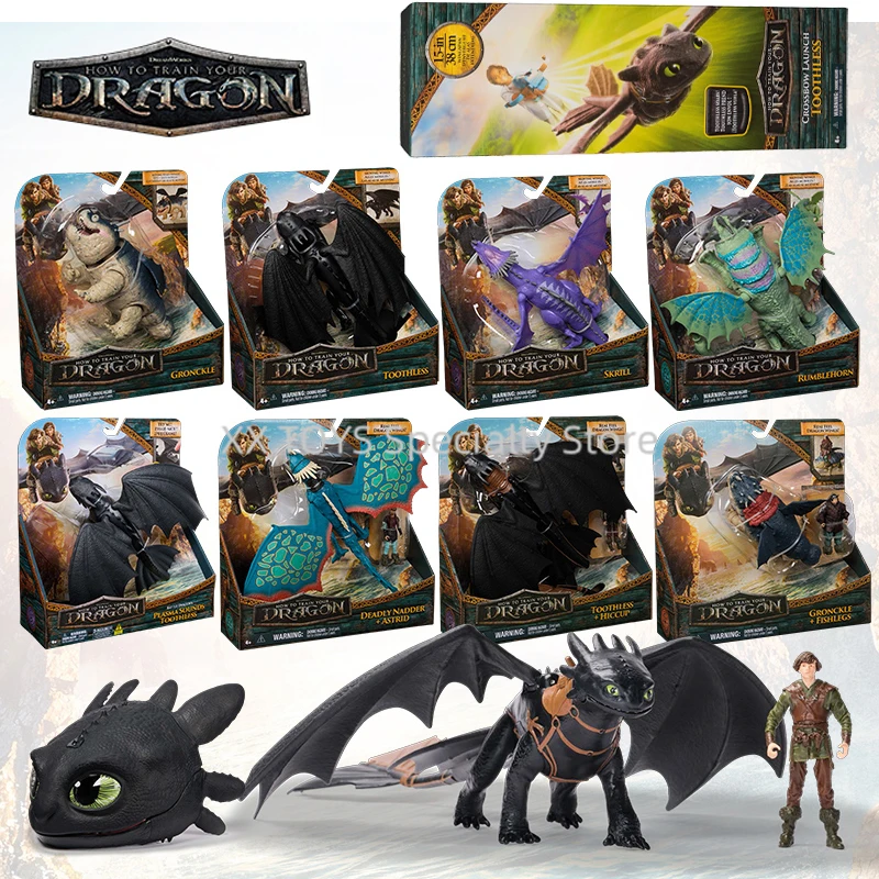 

How to Train Your Dragon Movie Peripheral Toys Toothless & Hiccup Viking Duo Action Figures Toothless Mask Action Figure Toys