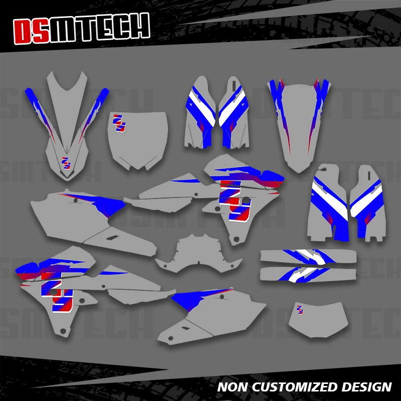 DSMTECH Decals Stickers Graphics kit For Yamaha YZ250F YZF 250 2018-2014 For YZ250FX 2019-2015 For YZ450F YZF 450 2014-2017