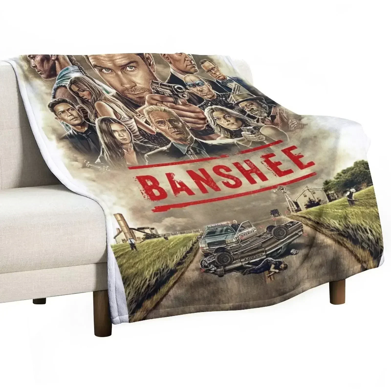 Banshee Throw Blanket for winter christmas decoration Blankets