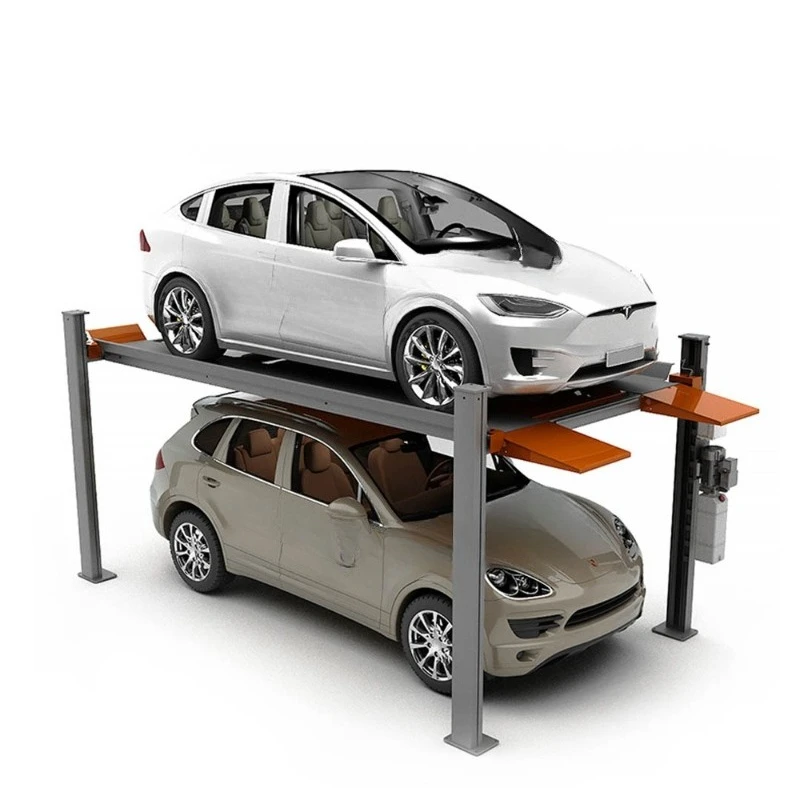 Family mechanical three-dimensional parking space, simple four-column three-dimensional parking garage