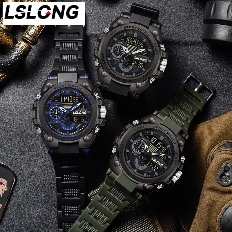 Fashionable Men's Multifunctional Outdoor Sports Electronic Watch for Middle and High School Students' Watches