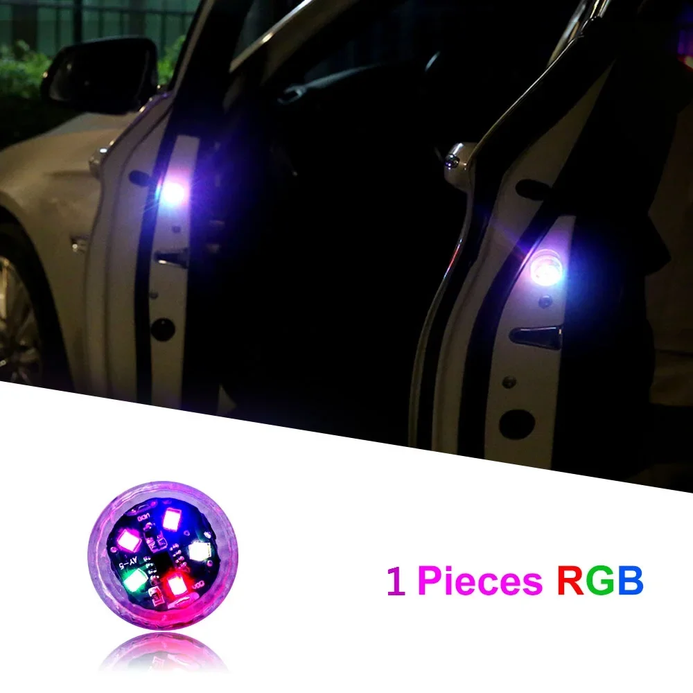 1/2/4 stücke Universal LED Auto Öffnung Tür Sicherheit Warnung Anti-kollision Lichter Magnetische Sensor Strobe blinkende Alarm Lichter