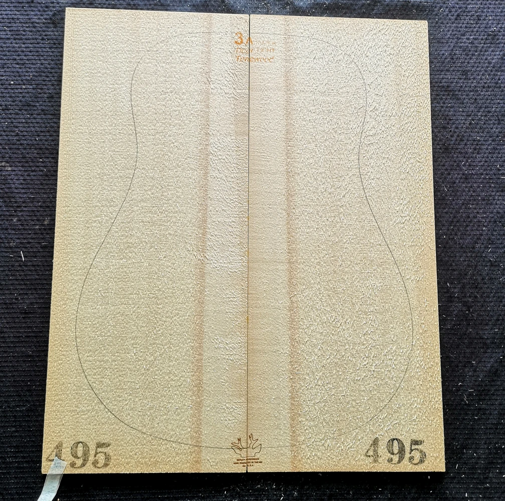 1SET 3A grade imported Adi spruce guitar wool veneer guitar panel wool board production wood Shandong Hongyin