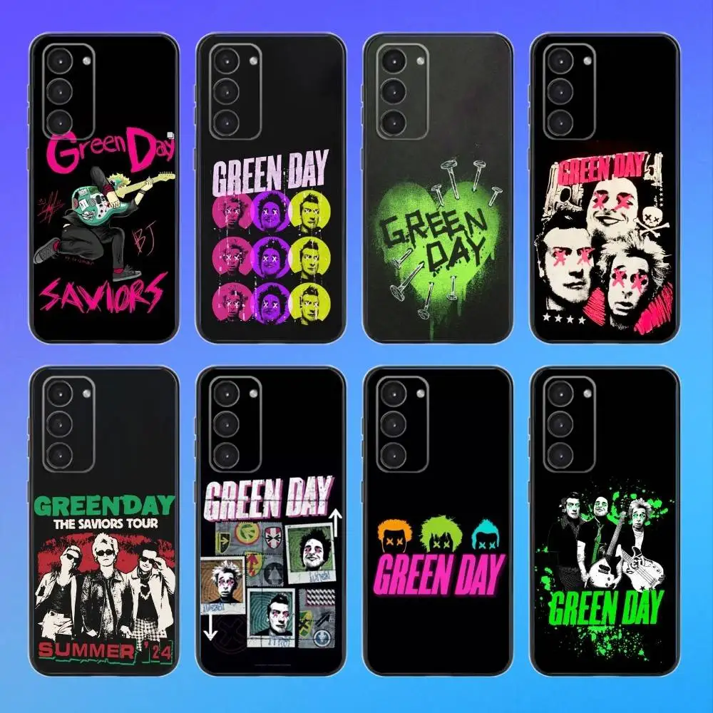 

Band G-Green Day Phone Case For Samsung Galaxy A73,A72,A71,A70,A53,A52,A51,Others Soft Black Cover