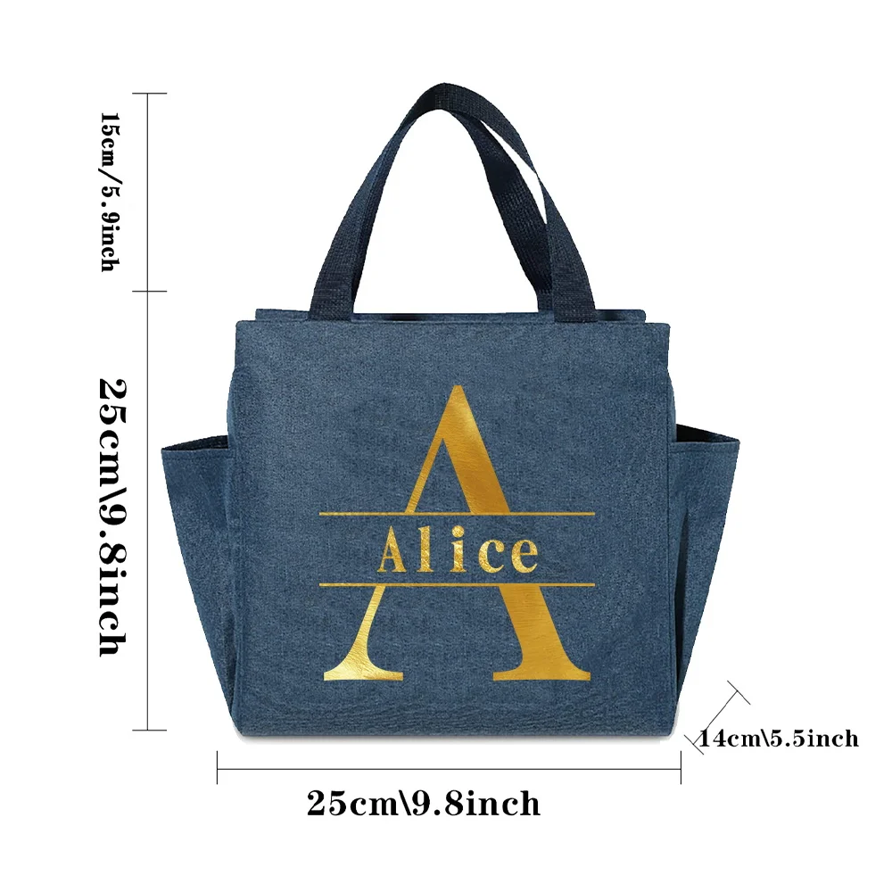 شخصية مخصصة أزياء مطبوعة حقيبة الغداء المحمولة مانعة للتسرب العزل حقيبة الغذاء المحمولة مكتب التنقل