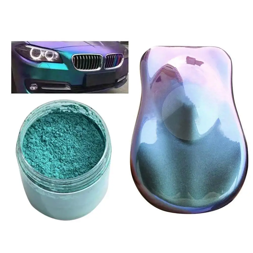 Chameleon Mica Powder Multiple Colors Shift Mica Powder Holographic Glitter for UV Epoxy Resin Supplies Acrylic Paint Nail Decor