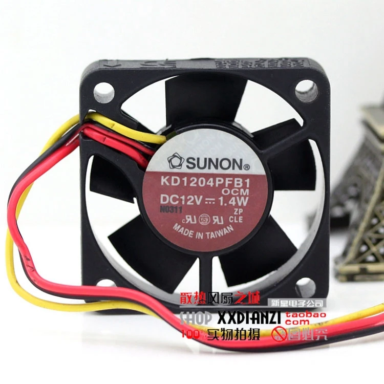 

Оригинальный KD1204PFB1-8 4 см 4010 2 В 1,4 Вт тихий вентилятор тахометр